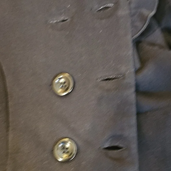 Janie and Jack Classic Black Pea Coat for Kids - Picture 9 of 10